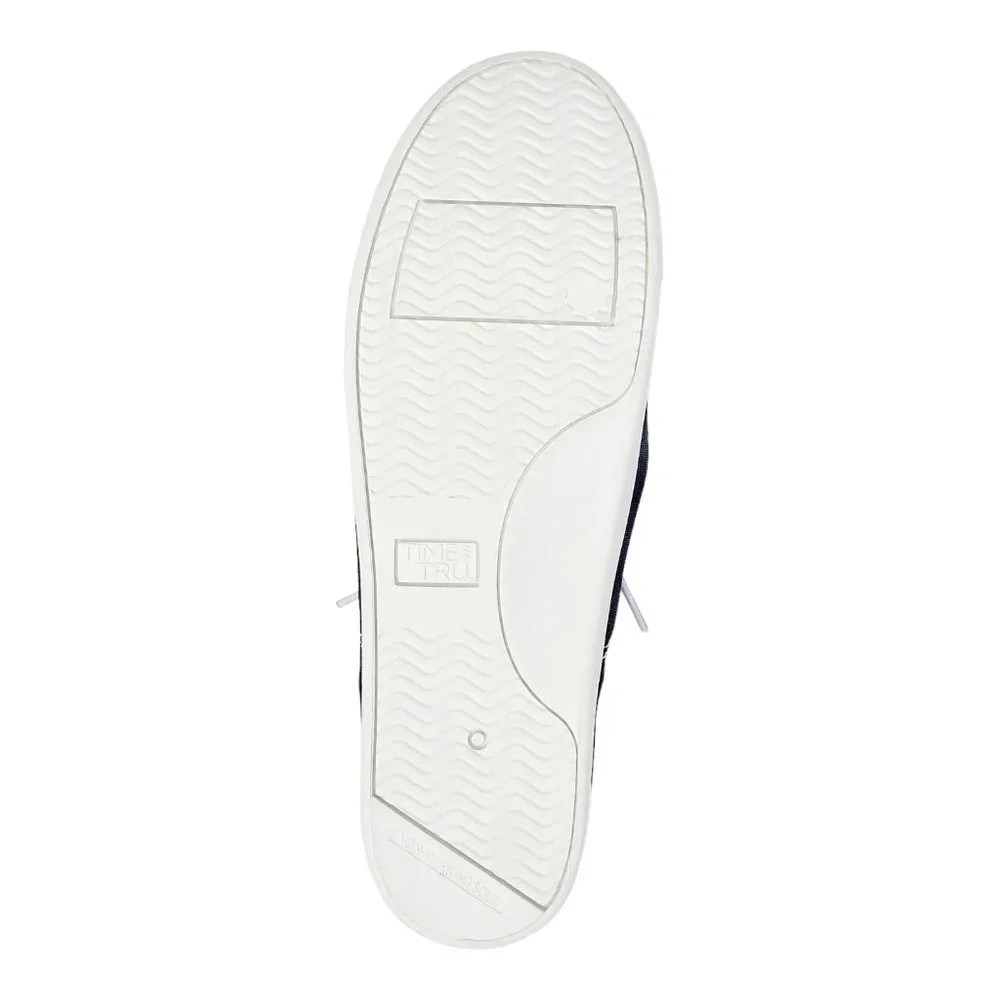 !MEDIUM WIDTH BLUE Time and Tru Women's Scrunch Back Slip-On Sneaker Sz Various - Picture 5 of 5